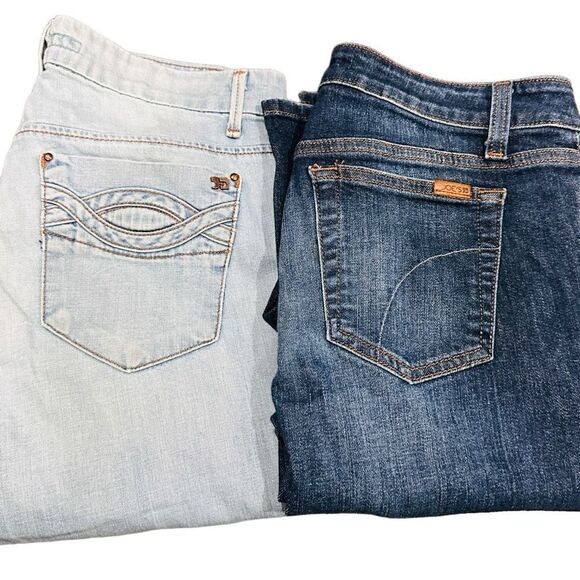 Joe’s Jeans Bundle Lot of 2 Pairs Joes Denim Jeans 4 Way Stretch Curvy Bootcut & - Picture 1 of 12